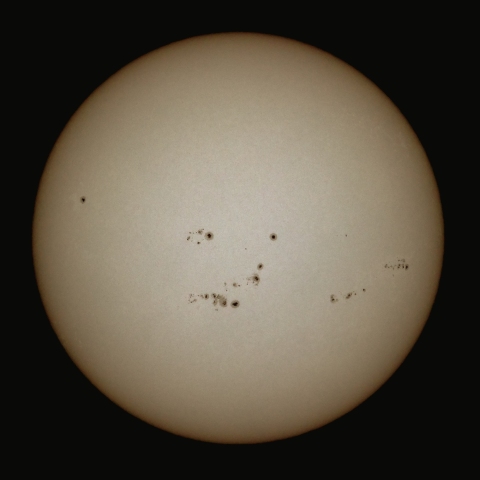 ７月２９日の太陽面（白色光）