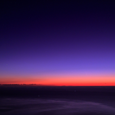 紫金山アトラス彗星と金星＆アークトゥルス