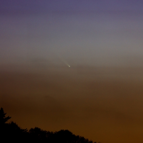 １月１７日の 2024G3 アトラス彗星