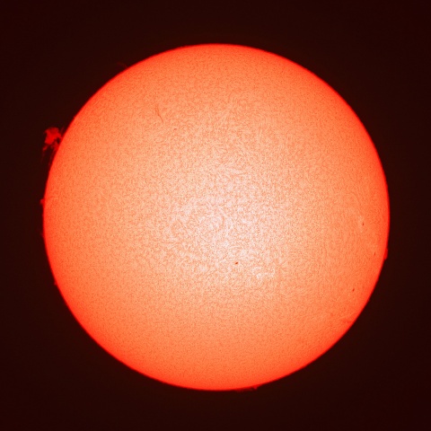 ３月２１日の太陽面（Ｈα像）