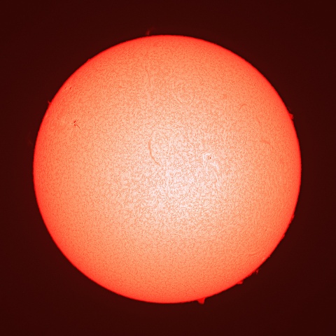 ４月１７日の太陽面（Ｈα像）