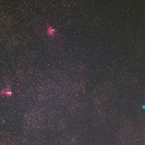 M16・17・18とスワン彗星