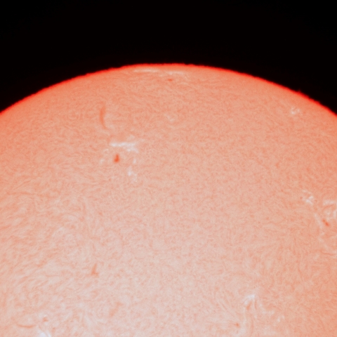 6月20日の黒点とプロミネンス