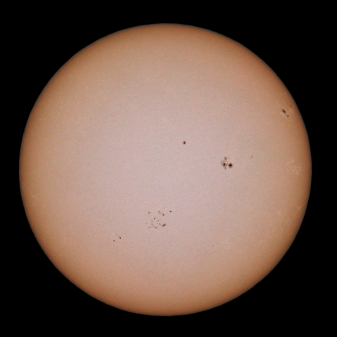 ９月２５日の太陽（白色光）