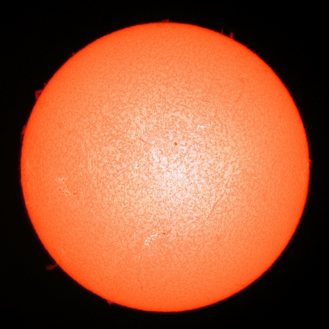 １０月２日の太陽（Ｈα像）