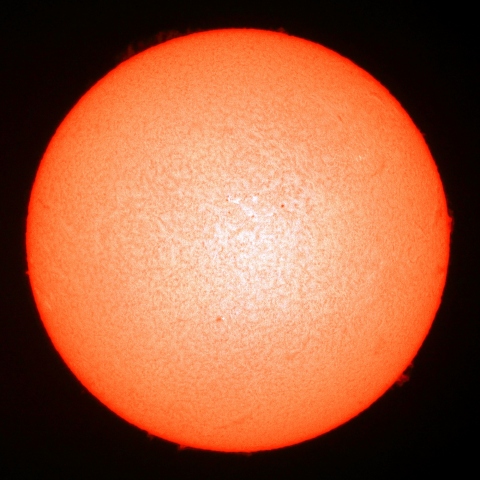 １０月６日の太陽（Ｈα像）