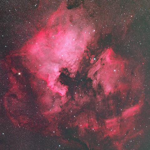 北アメリカ星雲 ペリカン星雲 付近