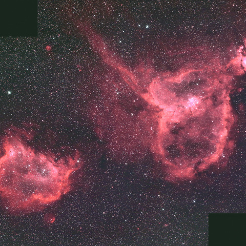 ハート星雲と胎児星雲