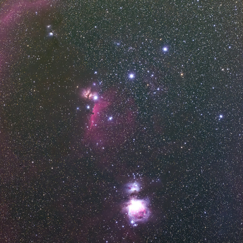 オリオン座中心部