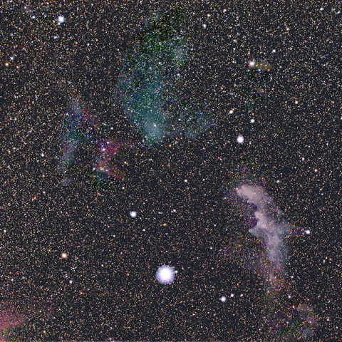 オリオン座リゲル周辺 魔女の横顔星雲