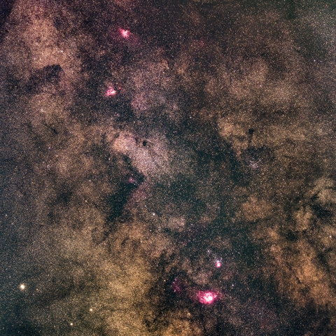 いて座～たて座の銀河