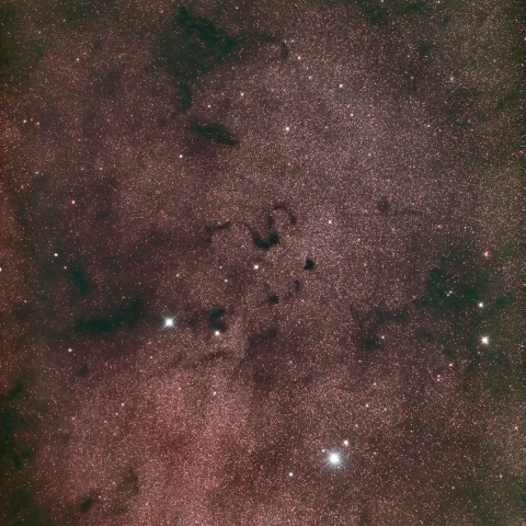 S字状暗黒星雲　付近