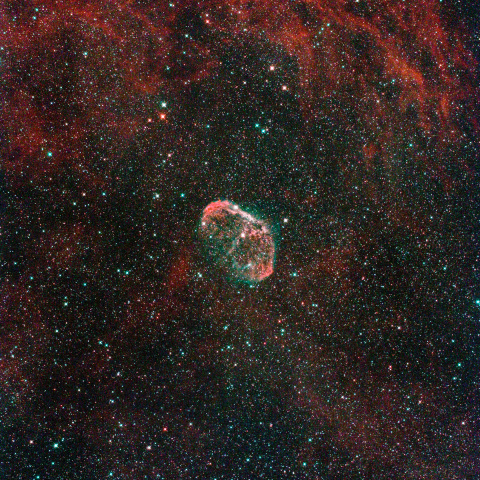 NGC6888 クレセント星雲 (再)
