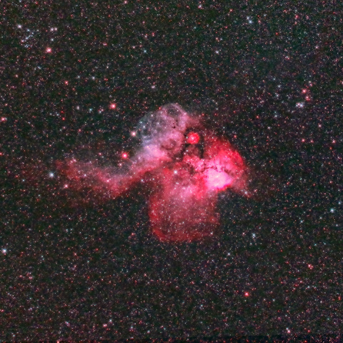 マンドリル星雲　（２フィルター合成）