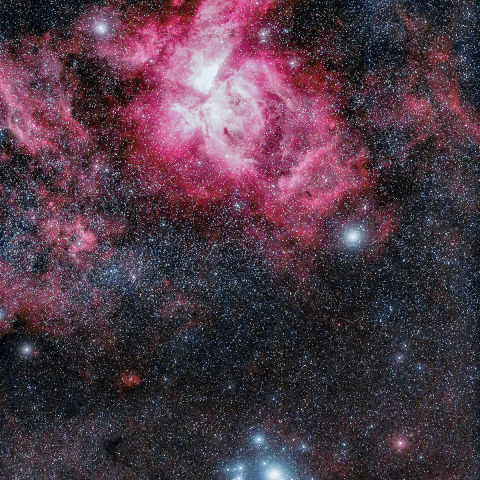 ηカリーナ星雲 と 南のプレヤデス