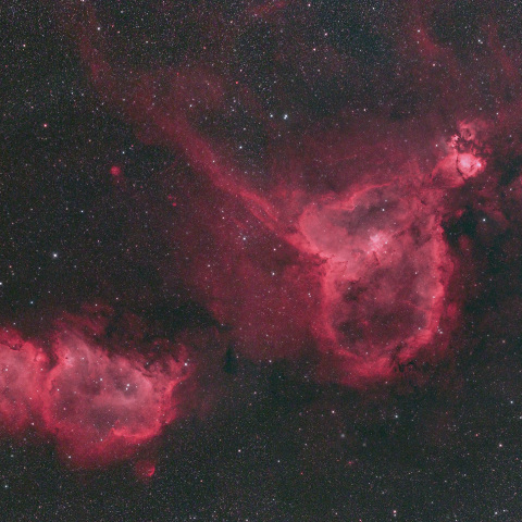 ハート星雲と胎児星雲