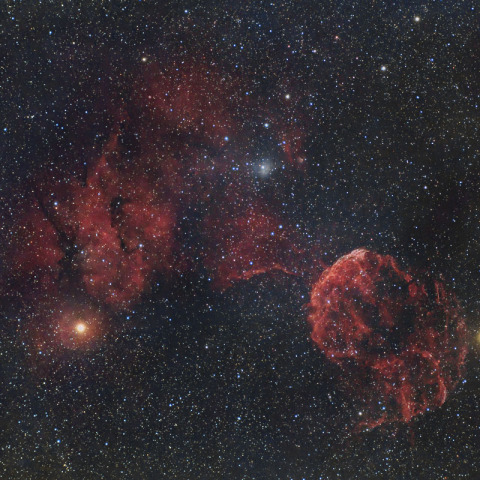 くらげ星雲IC443とSh2-249