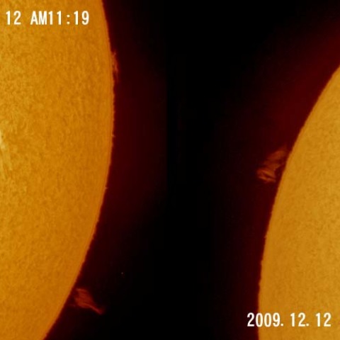 ちいさな黒点発生！