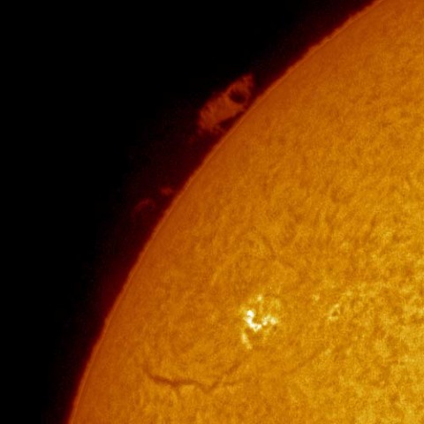 プロミネンス、黒点