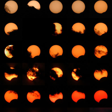 日没帯食七色変化