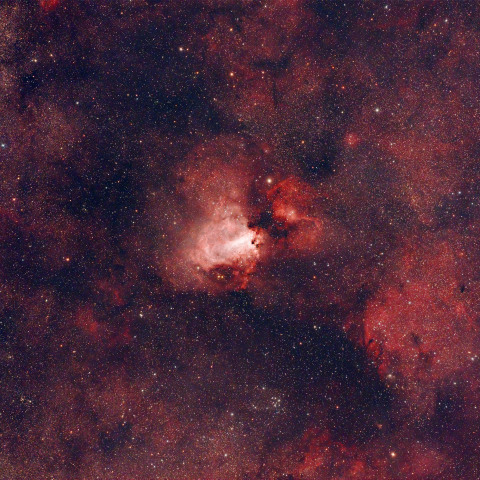 M17 オメガ星雲とその周辺