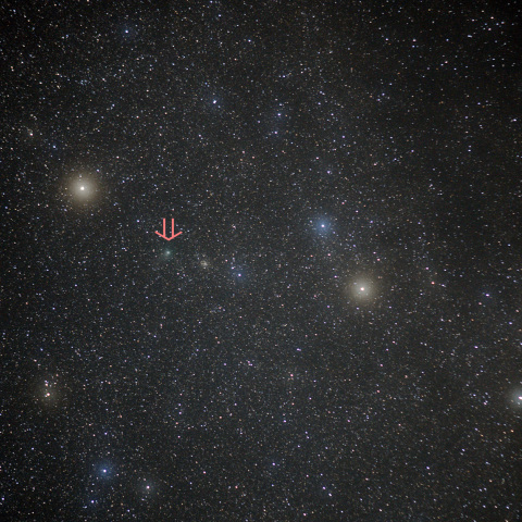 や座 と ガラッド彗星