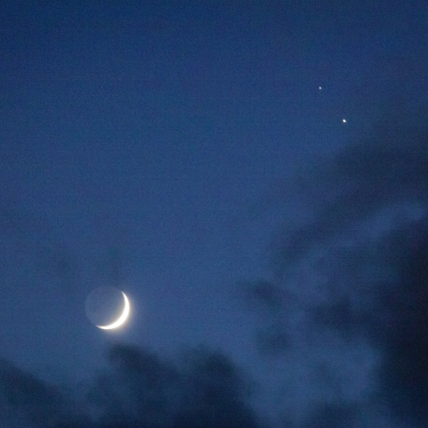 月と木星と土星