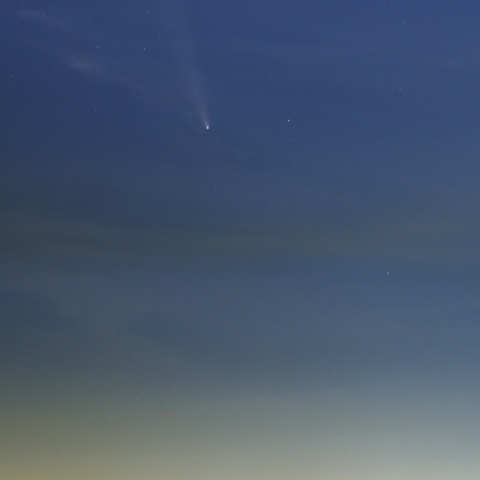 海ほたるからの紫金山アトラス彗星