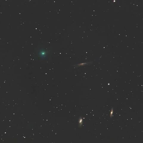 しし座トリオと62P（紫金山第１彗星）