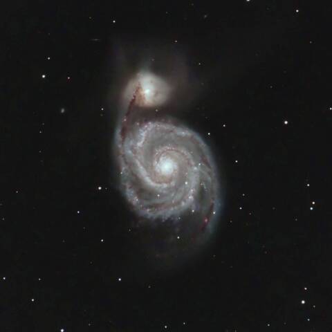 M51 子持ち銀河 りょうけん座