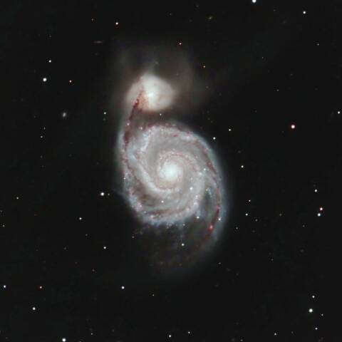M51 子持ち銀河 りょうけん座