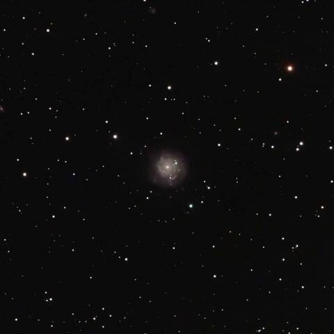 NGC1058 渦巻銀河 ペルセウス座