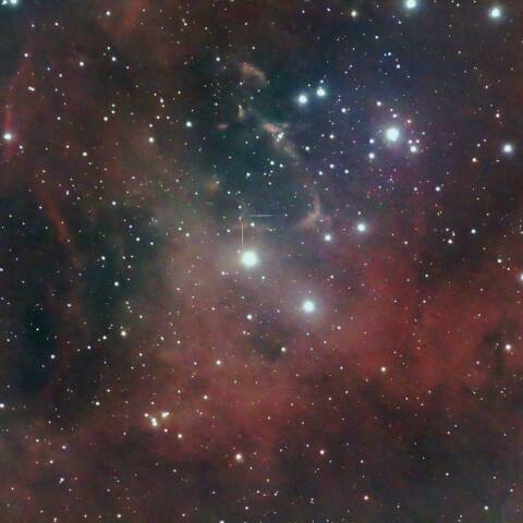 バラ星雲の中心部　HH1 いっかくじゅう座