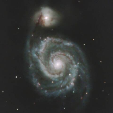M51 子持ち銀河　りょうけん座