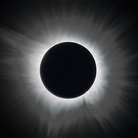 皆既日食のコロナ 2024年4月8日 北米テキサス州