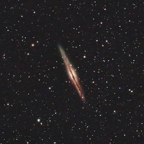 NGC891 エッジオン銀河 アンドロメダ座
