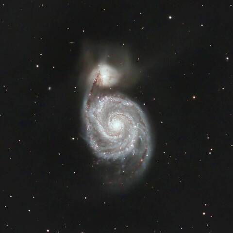 M51 子持ち銀河 りょうけん座