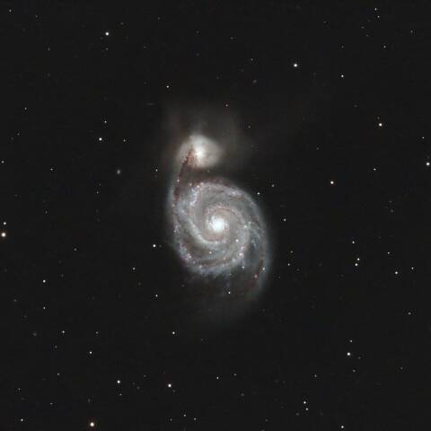 M51 子持ち銀河 りょうけん座