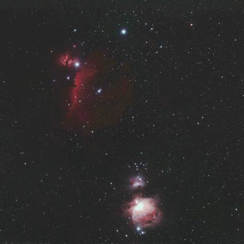 アルタニク付近 M42 IC434 オリオン座