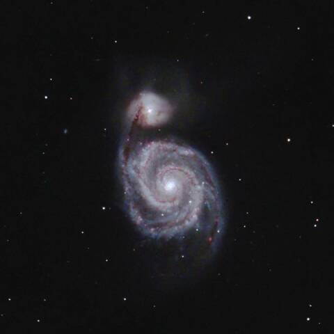 M51 子持ち銀河 りょうけん座