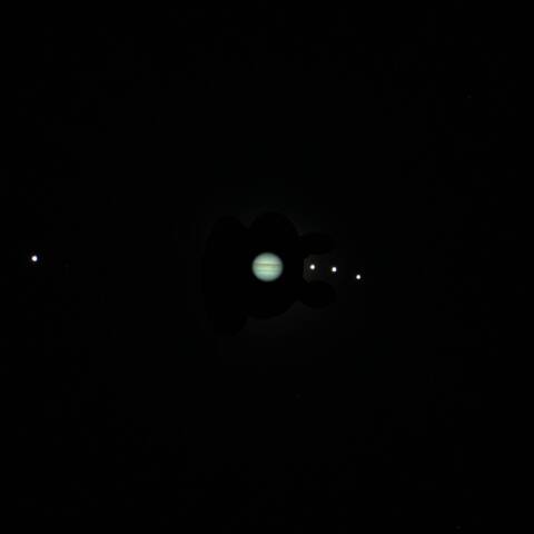 木星とガリレオ衛星 2021/07/30