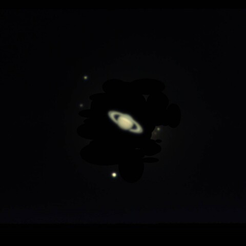 土星と衛星　2021/08/20