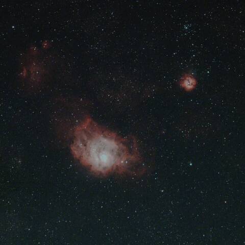 干潟星雲M8と三裂星雲 M20 