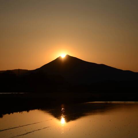 逆さダイアモンド筑波山 　2023/05/02