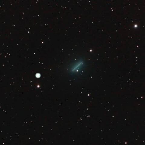 103Pハートレー彗星とエスキモー星雲　ふたご座