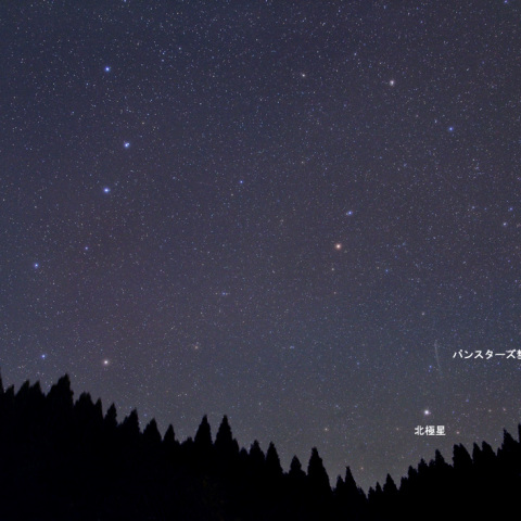 北斗七星とパンスターズ彗星