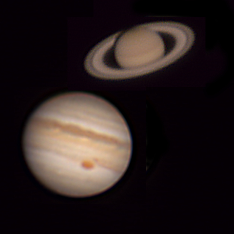 木星と土星　8/27