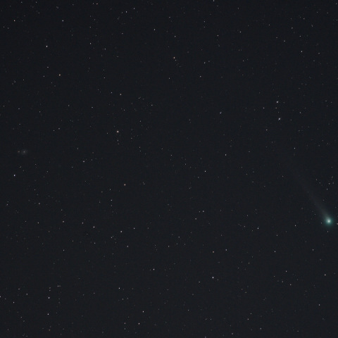 M51とラヴジョイ彗星