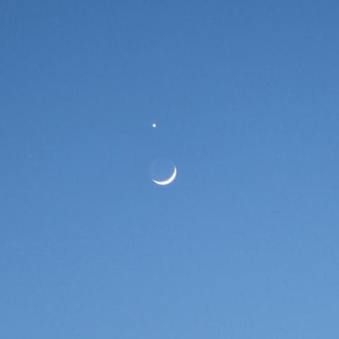 月と金星の接近