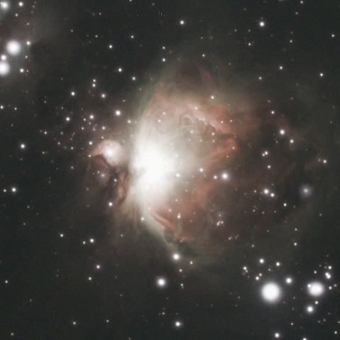 ガイド鏡によるオリオン座大星雲